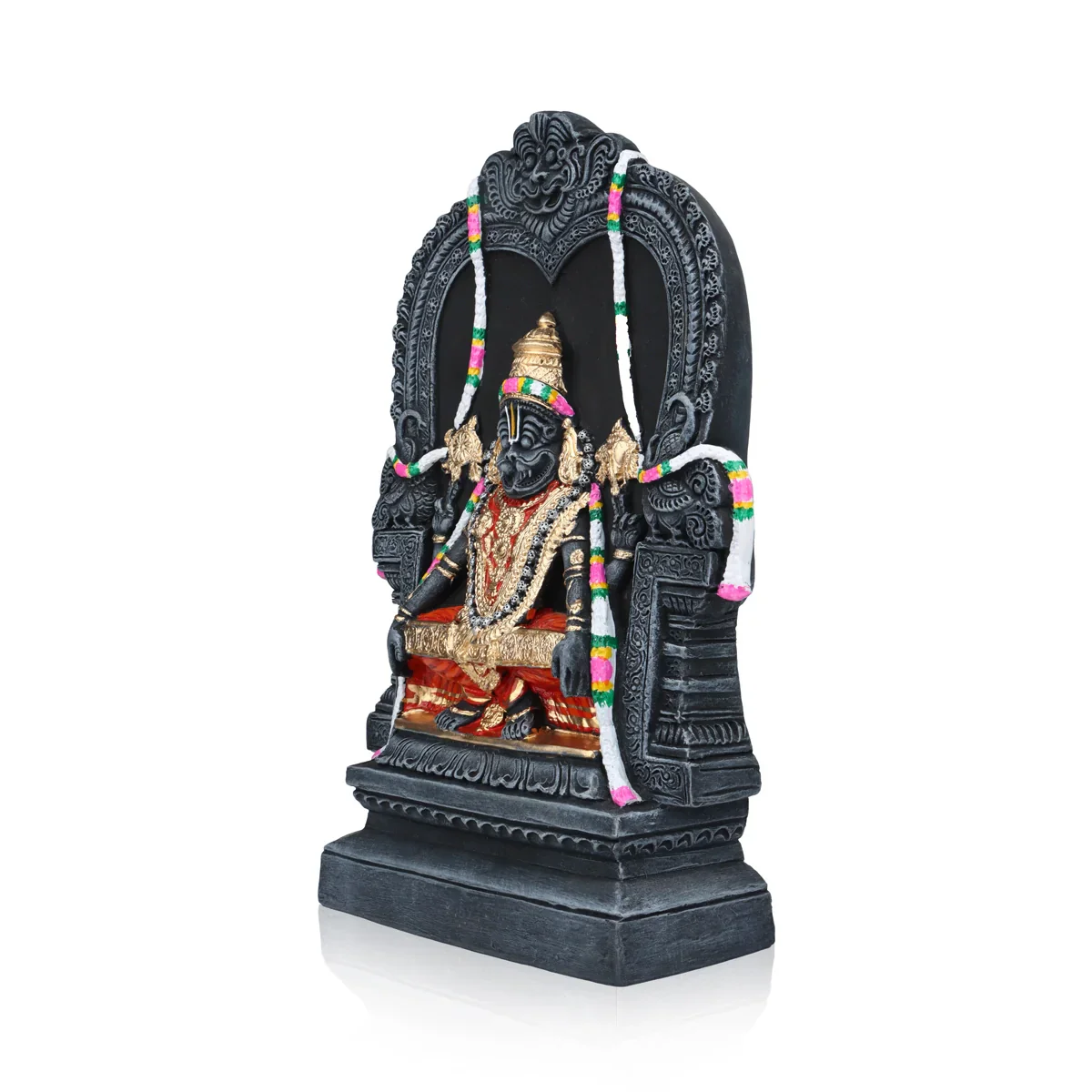 Yoga Narasimhar Clay Golu Bommai - 13 Inches | Giri Golu Doll/ Navaratri Golu Bomma/Gombe/Bommai - Image 3