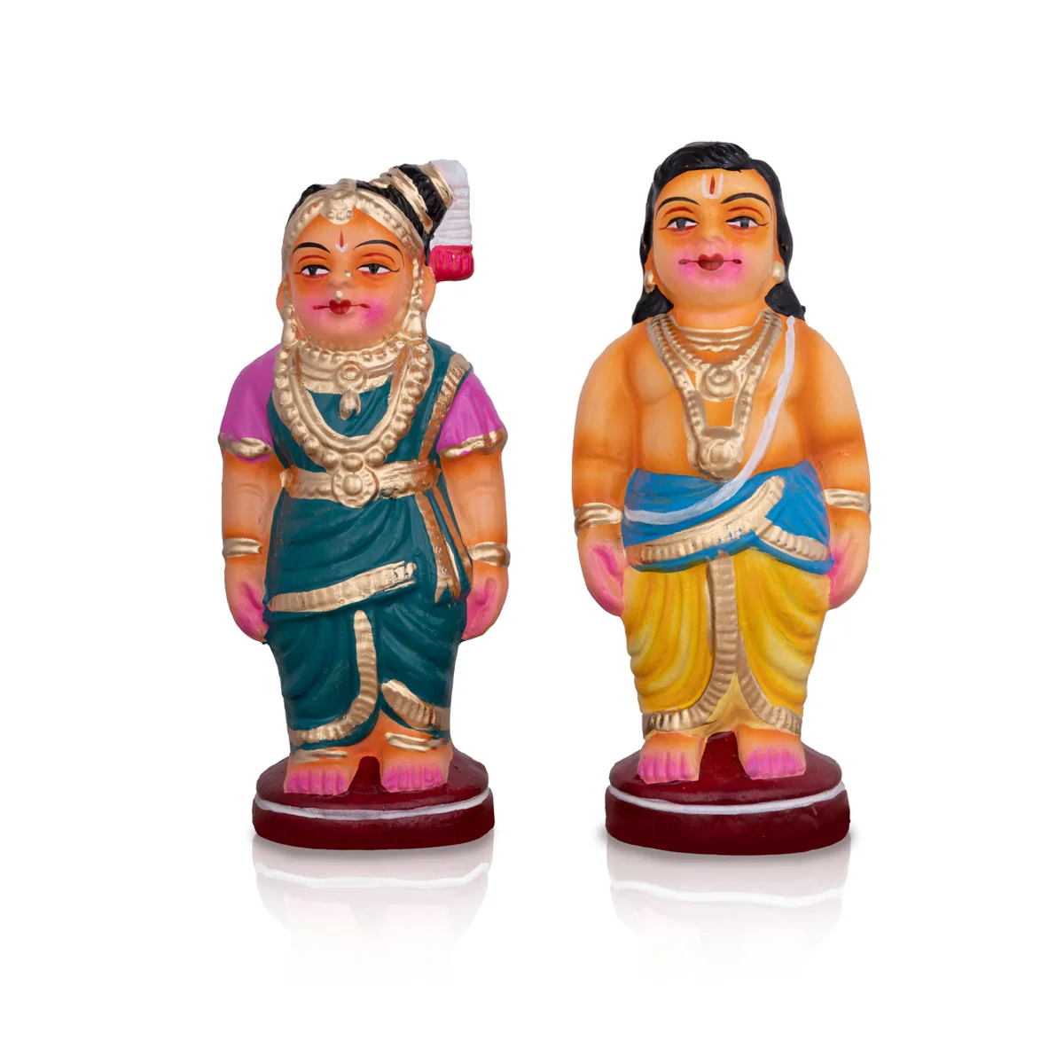 Shiv Ling Murti Pradosham Clay Golu Bommai Set - 11 X 7 Inches | Navaratri Golu Gombe/ Giri Golu Doll - Image 6