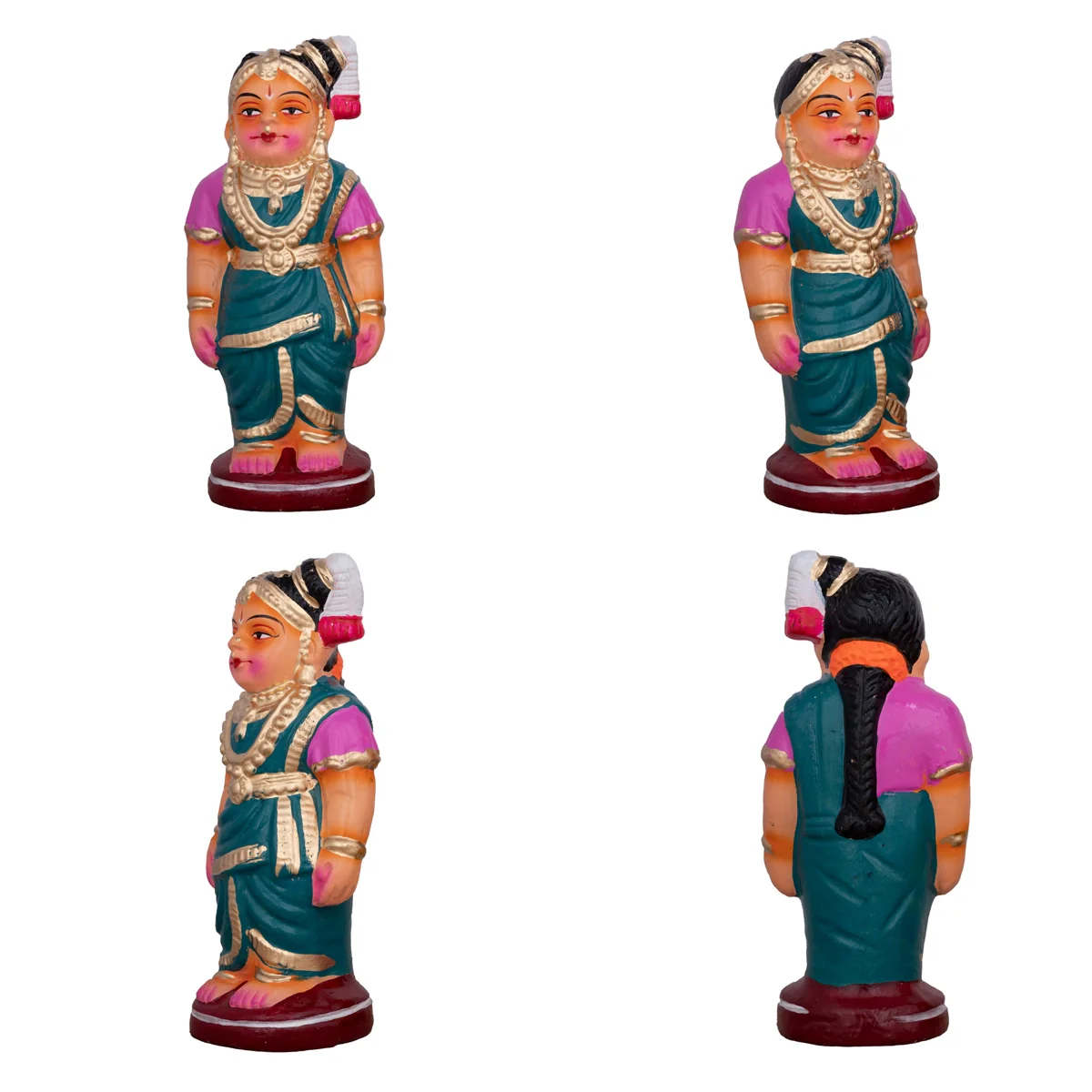 Shiv Ling Murti Pradosham Clay Golu Bommai Set - 11 X 7 Inches | Navaratri Golu Gombe/ Giri Golu Doll - Image 5