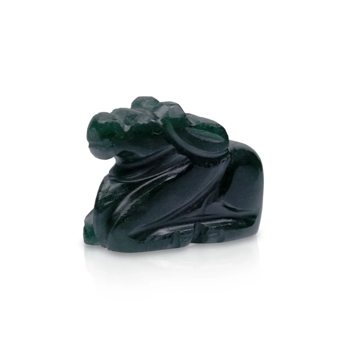 Zade Nandi Statue - 1 X 1.25 Inches | Nandi Murti/ Nandhi Statue For Pooja And Home Decor - Image 2