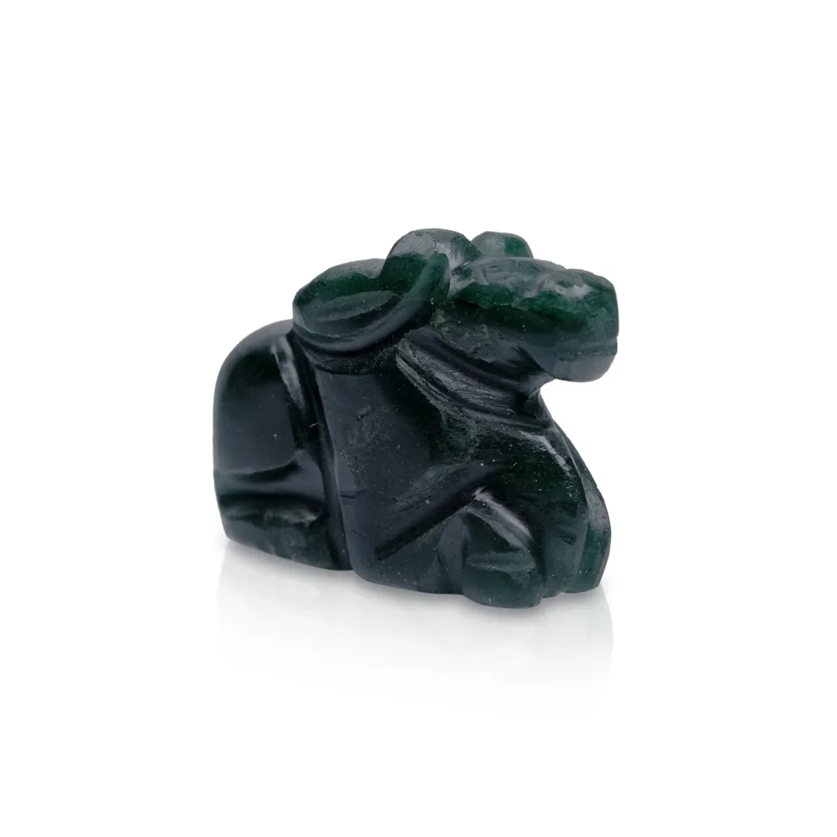 Zade Nandi Statue - 1 X 1.25 Inches | Nandi Murti/ Nandhi Statue For Pooja And Home Decor - Image 3