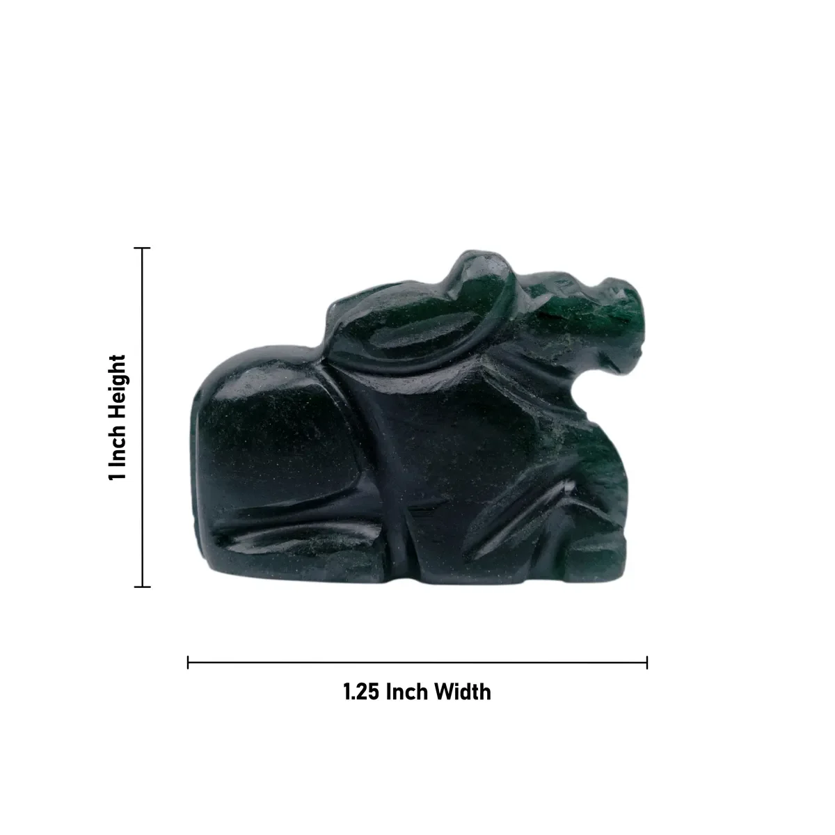 Zade Nandi Statue - 1 X 1.25 Inches | Nandi Murti/ Nandhi Statue For Pooja And Home Decor - Image 4